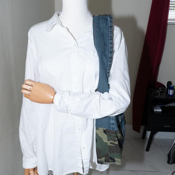 Upcycled hobo bag / shoulder bag - Picture 6 of 8